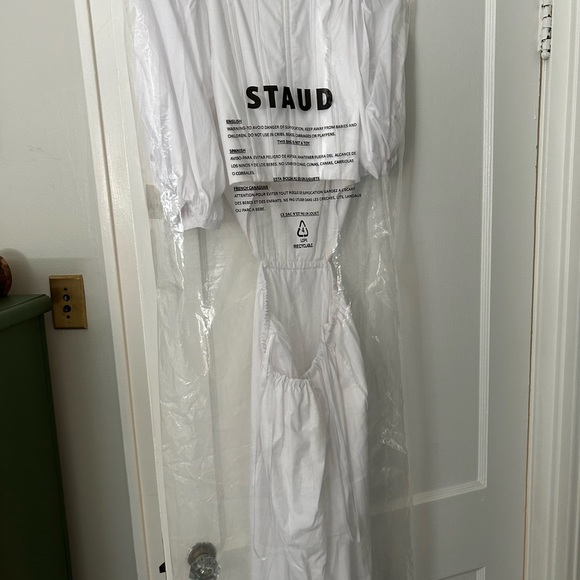 Staud Astro White Dress NWT - Picture 6 of 6